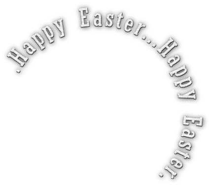 soave text happy easter white - png gratuito