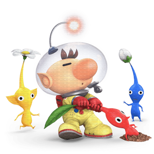 olimar with pikmin - безплатен png