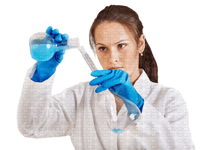 kemisti, chemist, nainen, woman - Free PNG