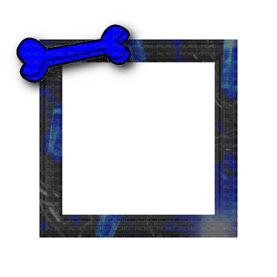 Small Black/Blue Frame - ilmainen png