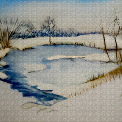 Winter Pond - Free PNG