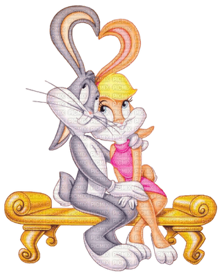 Kaz_Creations Valentine Deco Love Cute Bunnies Bunny Bugs Lola - 免费PNG
