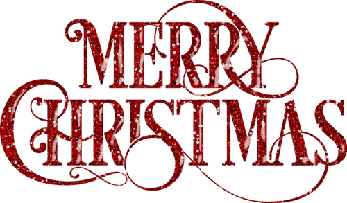 Merry Christmas.Text.Red.Title.Victoriabea - png gratis