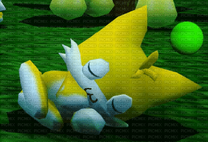 sleeping tails chao - Free animated GIF