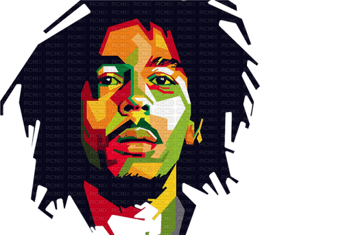 MMarcia    pop art Bob Marley - PNG gratuit