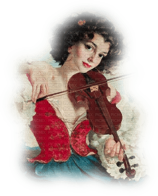 loly33 femme violon - бесплатно png