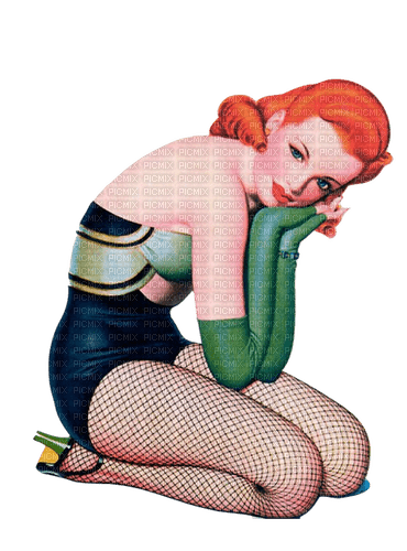 dolceluna vintage pinup woman - δωρεάν png