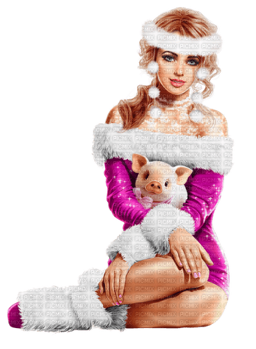christmas woman by nataliplus - png ฟรี