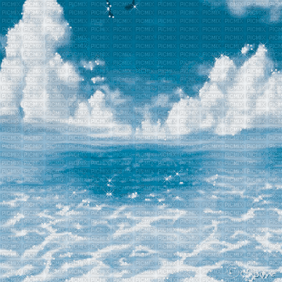 soave background summer clouds sea animated blue - Ücretsiz animasyonlu GIF