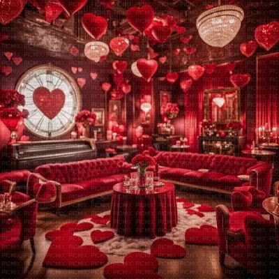 Red Romance Lounge - gratis png