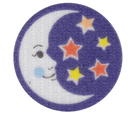 Moon with stars - kostenlos png
