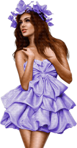 Woman Violet - Bogusia - Free PNG