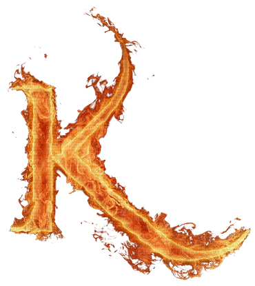 Kaz_Creations Autumn-Fire-Alphabet-Letter-K - png ฟรี