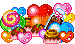 candy and sweets love pixel art - GIF animado grátis