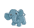 Dancing Elephant - GIF animé gratuit