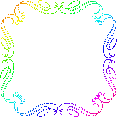 Frame, Frames, Rainbow, Multi-Color - Jitter.Bug.Girl - Animovaný GIF zadarmo