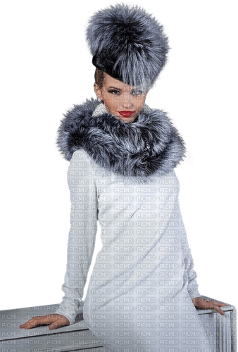 Woman. Fur coat. Leila - zdarma png