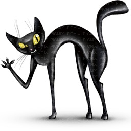 Kaz_Creations Cartoons Cartoon Halloween Cat - PNG gratuit