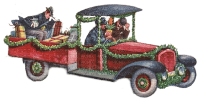 christmas car - kostenlos png