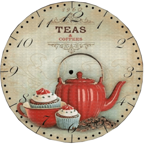 Tee & Kaffee, Uhr - бесплатно png