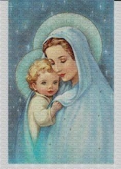 Mary with Jesus - nemokama png