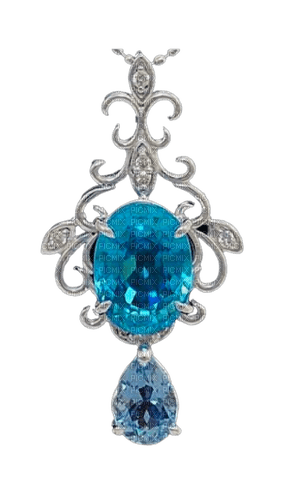 Light Blue pendant - By StormGalaxy05 - gratis png