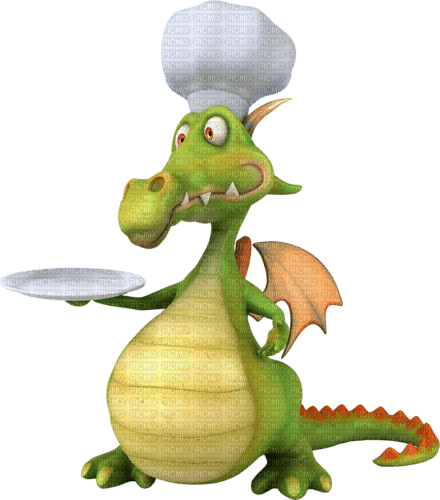 dolceluna fantasy chef dragon - darmowe png