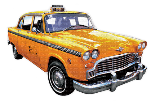 yellow taxi cab New York sunshine3 - gratis png