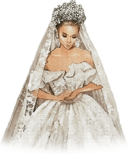 soave woman bride vintage beige white - besplatni png
