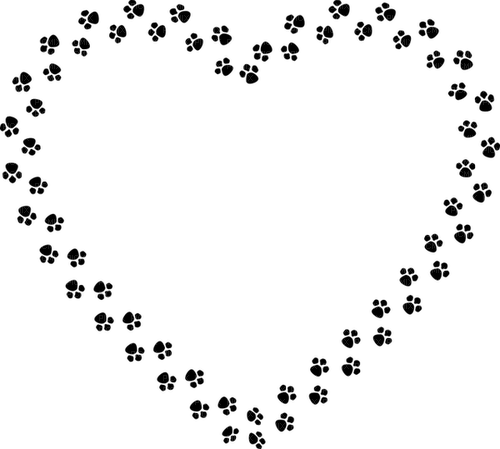 paws heart - zadarmo png