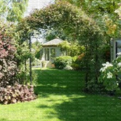Garden with Arch - gratis png