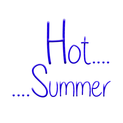 hot summer png text blue dolceluna - безплатен png