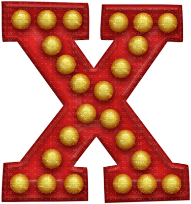 Kathleen Reynolds Alphabets Colours Carnival Letter X - PNG gratuit