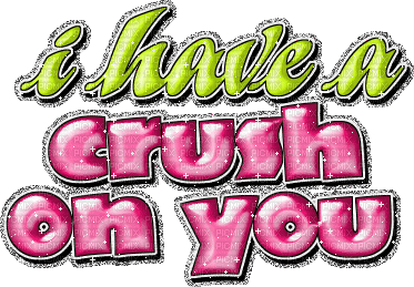 i have a crush on you sparkly text - Gratis animerad GIF