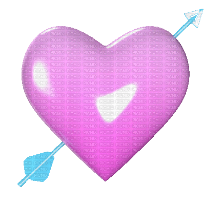 3d Pink Gradient Heart Spinning (Unknown Credits) - Nemokamas animacinis gif