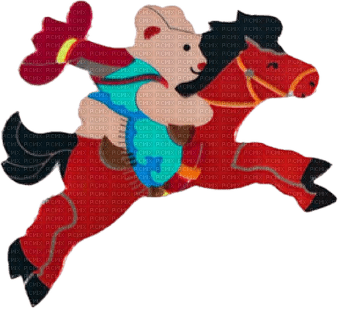 sandylion cowboy sticker - png gratis
