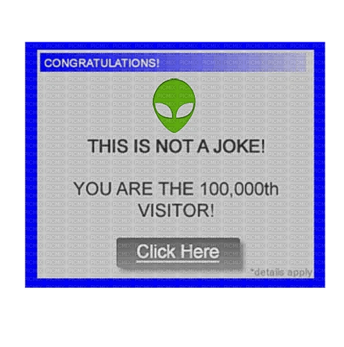 100000th visitor window - Free PNG
