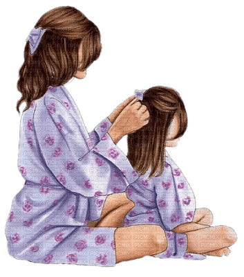 mother and daughter - 免费PNG