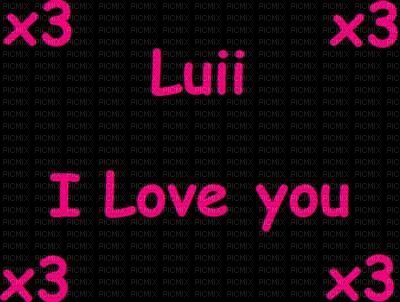 Luii I love you - png grátis