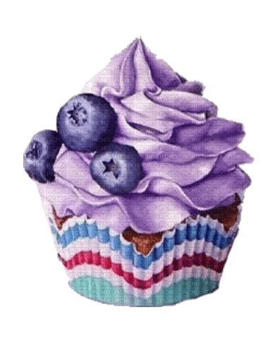 Blueberry Cupcake - png ฟรี