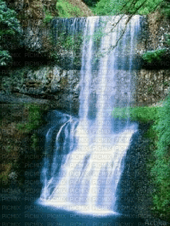 ani--waterfall--vattenfall - Gratis animerad GIF