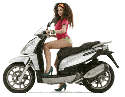 woman with bike bp - png gratuito