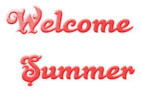 welcome summer text red - kostenlos png