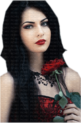 Kaz_Creations Woman Femme Red Flowers - δωρεάν png