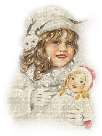 niña muñeca invierno navidad  dubravka4 - бесплатно png