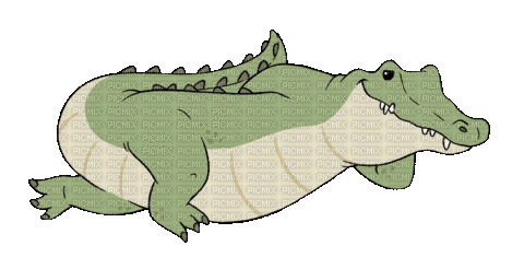 Flirty Alligator - GIF animasi gratis