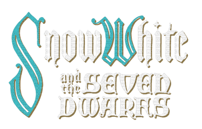 Kaz_Creations Logo Snow White and the Seven Dwarfs - PNG gratuit