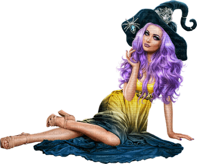 bruja halloween by EstrellaCristal - png gratis