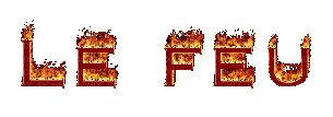 Feu et flammes - Bezmaksas animēts GIF