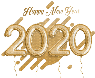 new year 2020 silvester number  text la veille du nouvel an Noche Vieja канун Нового года tube - png grátis